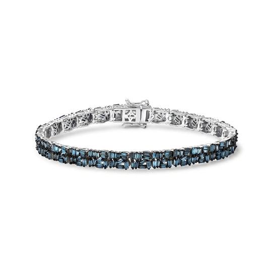 LUXURIANT DIAMOND - Lab Grown Diamant SI-GH SGL zertifiziert Armband ca. 19 cm 925 Silber rhodiniert ca. 5,00 ct.