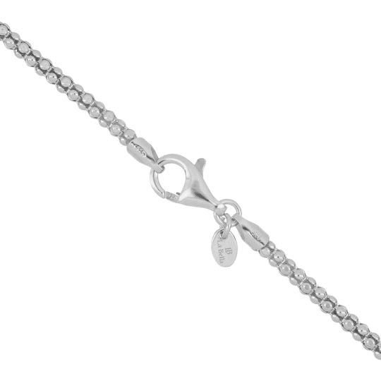 Handgefertigte italienische 50cm Halskette, 925 Silber vergoldet
