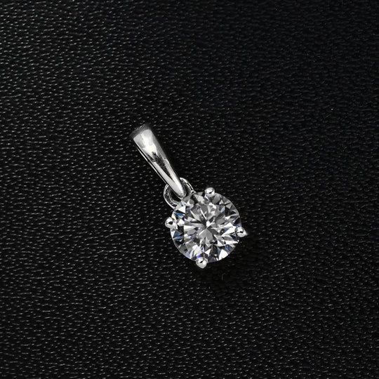 D'Joy Moissanit Anhänger 925 Silber platiniert ca. 0.46 ct