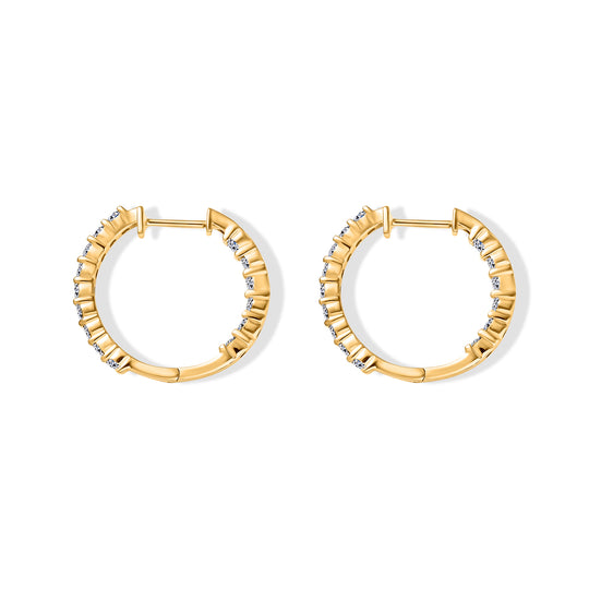 LUXURIANT DIAMOND - Lab Grown Diamant VS-EF SGL zertifiziert Ohrringe 925 Silber 750 Roségold Vermeil ca. 2.00 ct