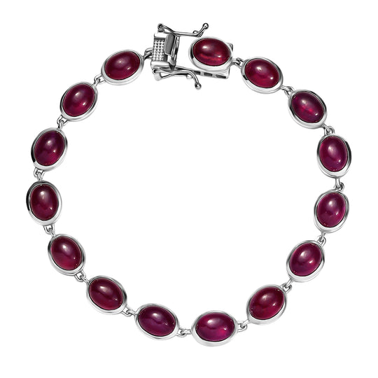 D'Joy AA Tansanit Armband ca. 19 cm 925 Silber rhodiniert ca. 25,65 ct.