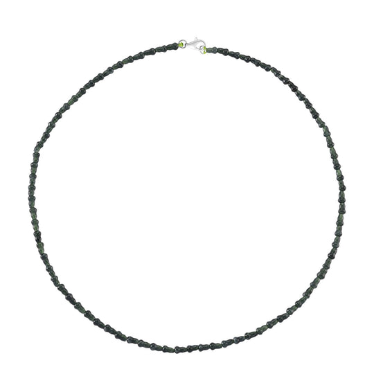 ALLE ERSTE MAL - D'Joy AAA Natürlicher Type-A Olmek Jadeit Halskette ca. 50 cm 925 Silber rhodiniert ca. 58.00 ct