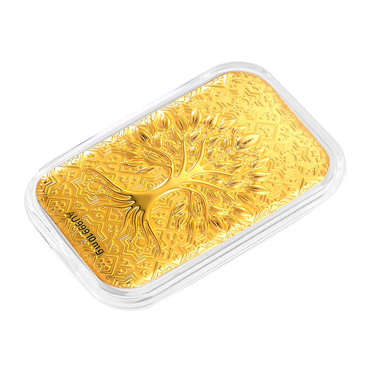 EXKLUSIVES GESCHENK 999er Goldbarren mit Engel-Motiv, 10mg