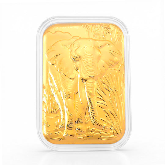 EXKLUSIVES GESCHENK 999er Goldbarren mit Engel-Motiv, 10mg