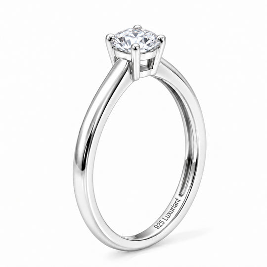 LUXURIANT DIAMOND - Lab Grown Diamant VS-EF Ring 925 Silber rhodiniert (Größe 20.00) ca. 0,50 ct