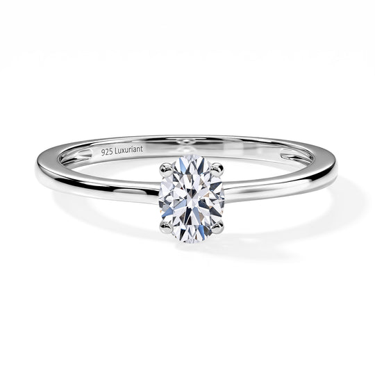 LUXURIANT DIAMOND - Lab Grown Diamant VS-EF Ring 925 Silber rhodiniert (Größe 20.00) ca. 0,50 ct