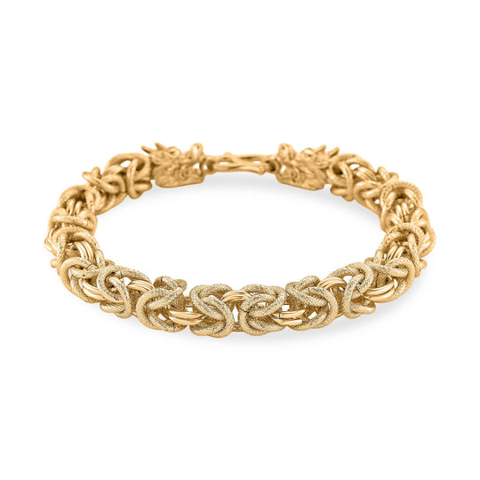 Nickelfreies Messing Armband ca. 19 cm ca. 36,60g, Goldfarben