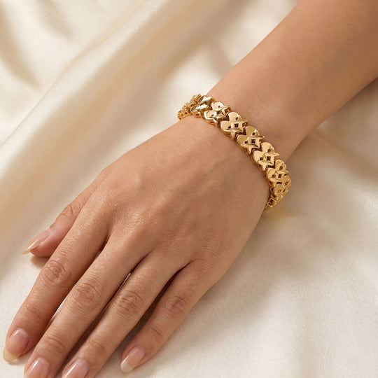 Designer-Stil Nickelfreies Messing Armband ca. 19 cm ca. 22,50g