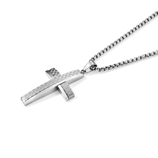 Kreuz Halskette 316L Edelstahl ca. 59.5 cm ca. 21,00g