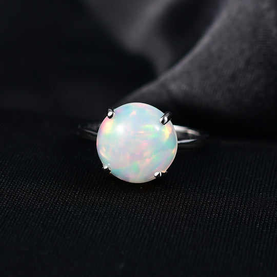 Rhapsody AAAA Natürlicher, äthiopischer Welo Opal Ring 950 Platin (Größe 17.00) ca. 5,00 ct