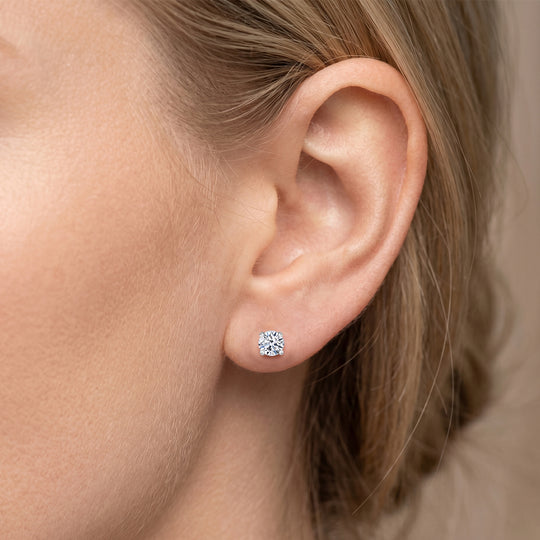 LUXURIANT DIAMOND - Lab Grown Diamant SI-G Ohrringe 925 Silber Rhodiniert ca. 0.25 ct