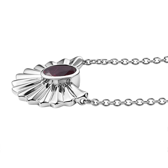 EVER TRUE Orissa Rose Granat Halskette ca. 50 cm Nickelfreies Messing ca. 1.01 ct