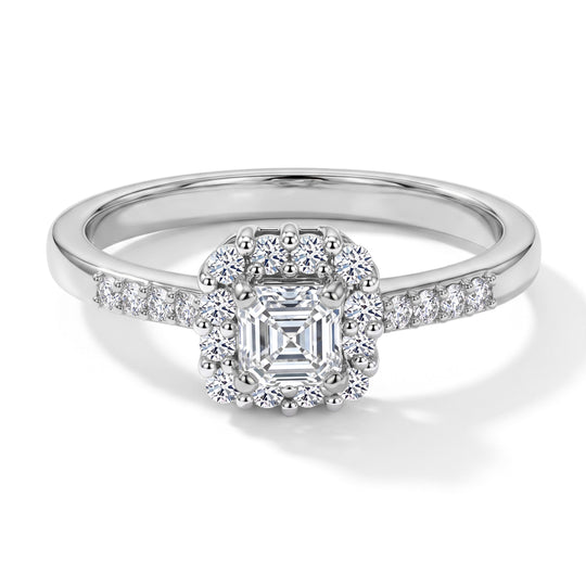 LUXURIANT DIAMOND - Lab Grown Diamant SI-GH Ring 925 Silber 750 Gelbgold Vermeil (Größe 19.00) ca. 0.50 ct