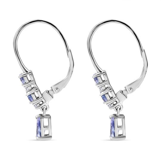 D'Joy Tansanit Ohrringe 925 Silber rhodiniert ca. 1,29 ct.
