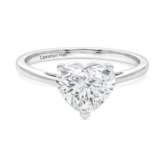 LUXURIANT IGI zertifizierter VS-EF Labor Diamant Ring in 950 Platin - 3 ct.