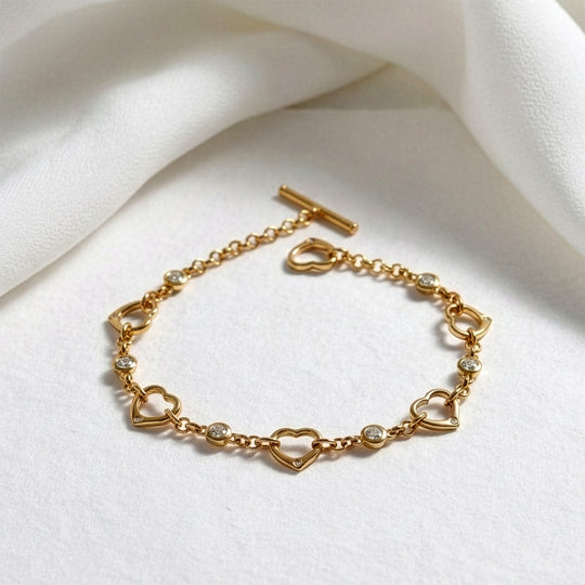 EVER TRUE Moissanit Armband ca. 19 cm Nickelfreies Messing ca. 0.67 ct