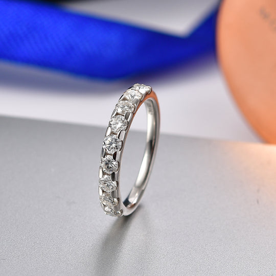 D'Joy Moissanit Ring 925 Silber platiniert (Größe 23.00) ca. 0,93 ct