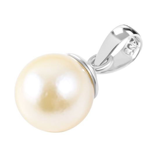 AAA Weiße Südsee Perle (8-9 mm) Anhänger 925 Silber