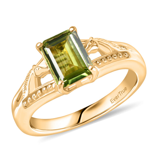 EVER TRUE Peridot Ring Nickelfreies Messing (Größe 19.00) ca. 1,32 ct
