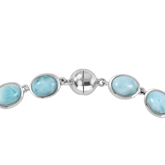 D'Joy Larimar Armband ca. 20 cm 925 Silber rhodiniert ca. 23,49 ct.