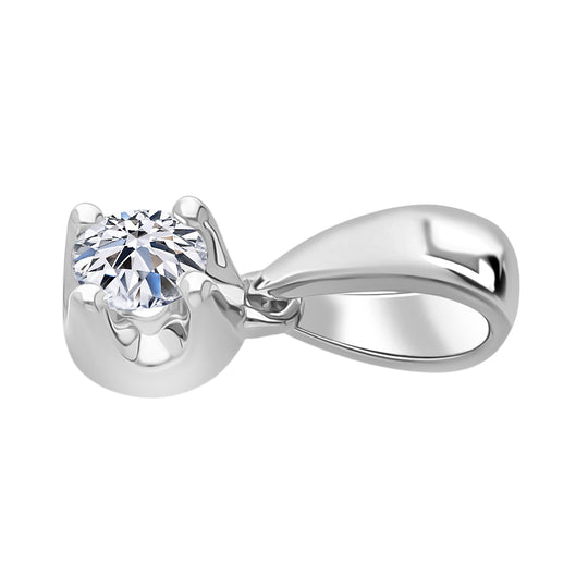 LUXURIANT DIAMOND - Lab Grown Diamant I2 Anhänger 925 Silber Rhodiniert ca. 0.20 ct