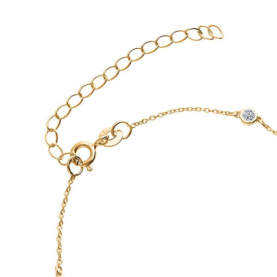 LUXURIANT DIAMOND - Lab Grown Diamant SI-GH Armband ca. 19 cm 925 Silber 750 Gelbgold vermeil ca. 0.25 ct
