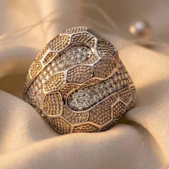 Weißer Zirkonia Ring Nickelfreies Messing (Größe 18.25)