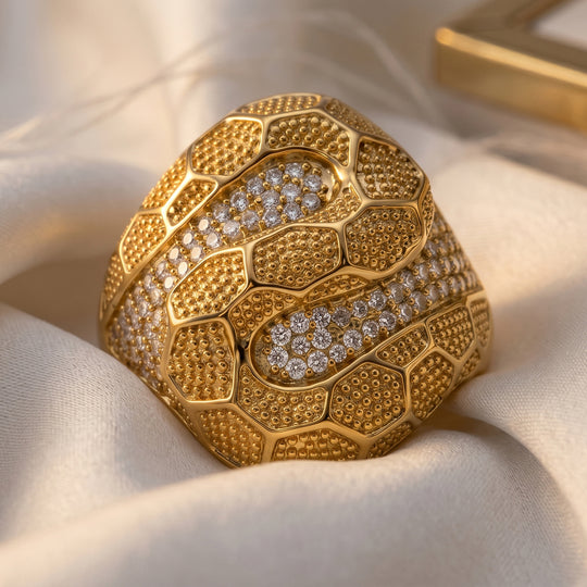 Weißer Zirkonia Ring Nickelfreies Messing (Größe 18.25)