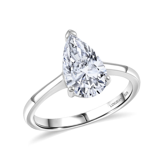 LUXURIANT DIAMOND - Lab Grown Diamant VS-EF Ring 925 Silber rhodiniert ca. 2,02 ct