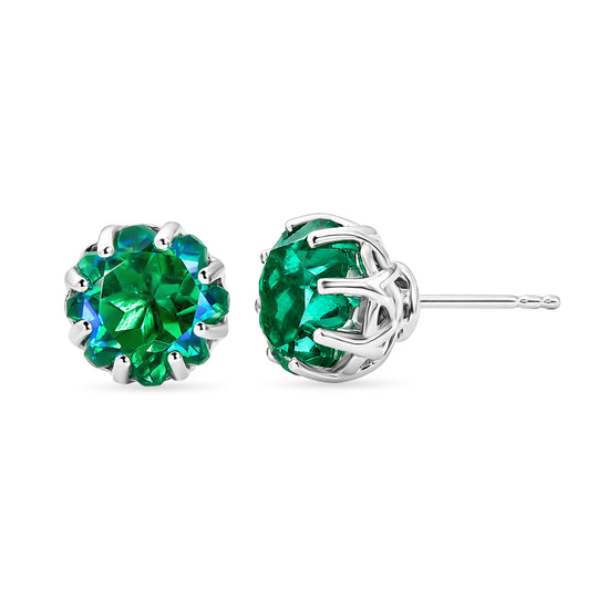 EVER TRUE Pfau Quarz Triplette Ohrringe Nickelfreies Messing ca. 7.80 ct
