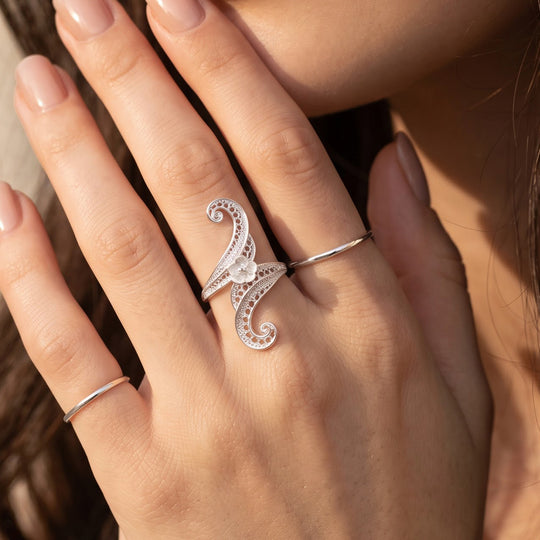 925 Silber Ring (Größe 20.00) ca. 3,55g