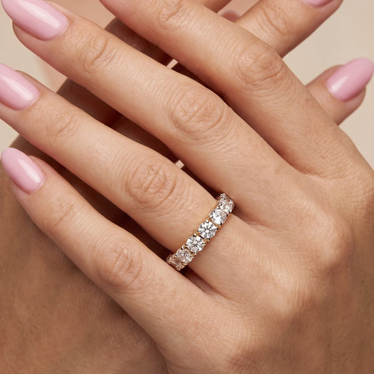 LUXURIANT SGL zertifizierter VS-EF Labor Diamant Ring in 375 Gold (Größe 17.50) - 2 ct.