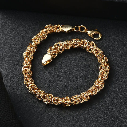 EVER TRUE Reine Bronze 750 Vergoldet Armband ca. 19 cm ca. 14,00g