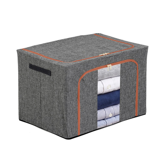 Wardrobe storage box 60*42*40CM Color:light blue material:linen-cotton