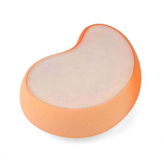 LIVMORE Nano-Kristall-Haarentferner mit Nano-Glas, Soft-Touch ABS-Gehäuse, 10 x 7 x 3,5 cm, Orange-Farbverlauf
