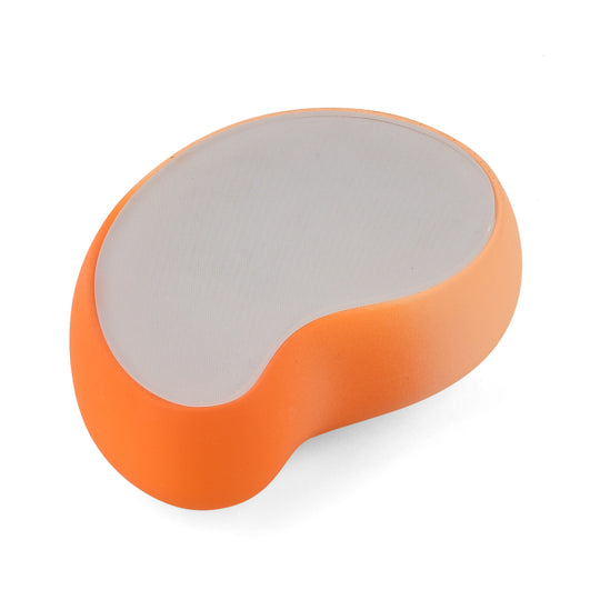 LIVMORE Nano-Kristall-Haarentferner mit Nano-Glas, Soft-Touch ABS-Gehäuse, 10 x 7 x 3,5 cm, Orange-Farbverlauf