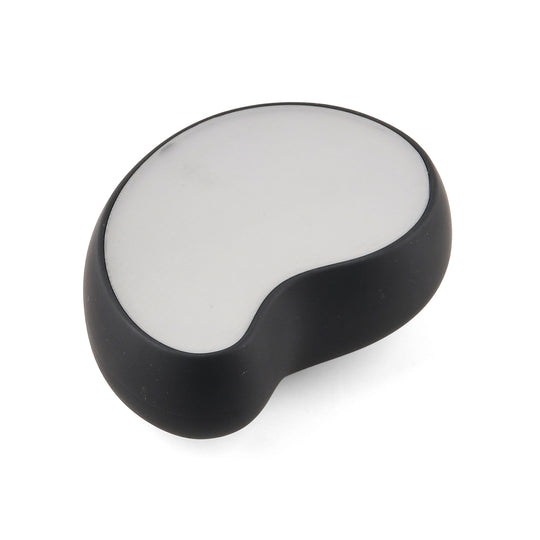LIVMORE Nano-Kristall-Haarentferner mit Nano-Glas, Soft-Touch ABS-Gehäuse, 10x7x3,5cm, Schwarz