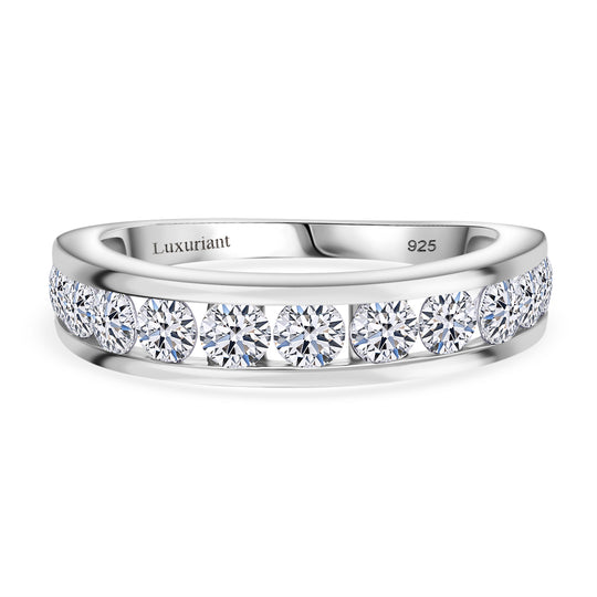 LUXURIANT DIAMOND - Lab Grown Diamant SI-GH Ring 925 Silber Rhodiniert (Größe 17.00) ca. 2.00 ct