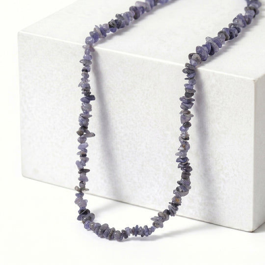 Tansanit Halskette 76 cm ca. 310.00 ct