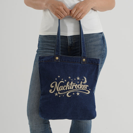 Shopper mit Reißverschluss und Innenfach, ca. 34 x 35 cm, Hellblau