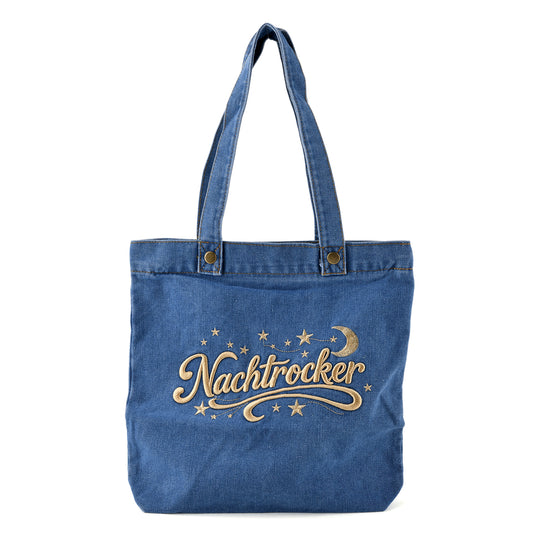 Shopper mit Reißverschluss und Innenfach, ca. 34 x 35 cm, Hellblau