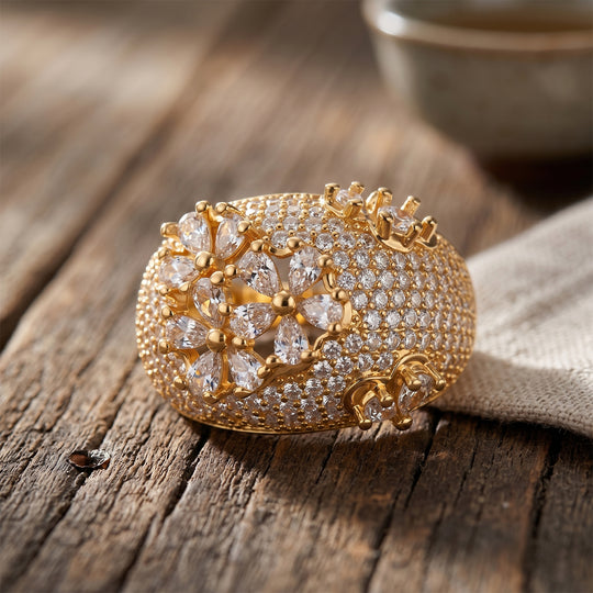 Weißer Zirkonia Ring Nickelfreies Messing (Größe 18.00)