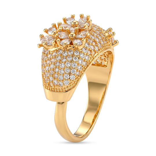 Weißer Zirkonia Ring Nickelfreies Messing (Größe 18.00)