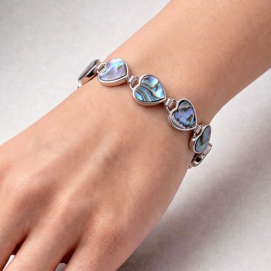 Abalone Muschel Armband ca. Flexibles cm Nickelfreies Messing ca. 50.00 ct
