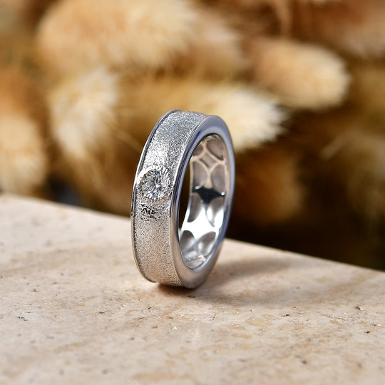 LUXURIANT DIAMOND - Lab Grown Diamant SI-GH Ring 925 Silber Rhodiniert (Größe 19.00) ca. 0,20 ct