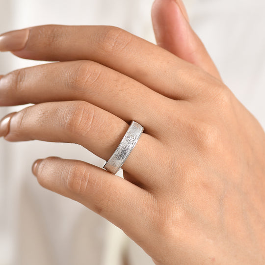 LUXURIANT DIAMOND - Lab Grown Diamant SI-GH Ring 925 Silber Rhodiniert (Größe 19.00) ca. 0,20 ct