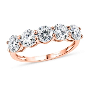 D'Joy Moissanit Ring 925 Silber Rosévergoldet (Größe 21.00) ca. 2,29 ct