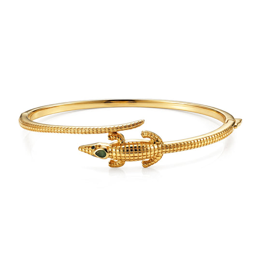 EVER TRUE AA Kagem Sambischer Smaragd, Schwarzer Spinell Armreif ca. 18 cm Reine Bronze ca. 0.16 ct