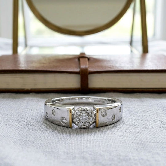 LUXURIANT DIAMOND - Lab Grown Diamant SI-GH Ring 925 Silber Rhodiniert (Größe 17.00) ca. 0.25 ct