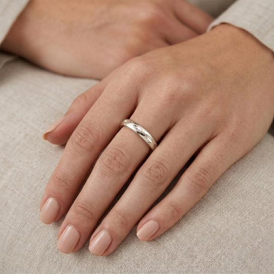 925 Silber PlatiniertRing (Größe 18.00) ca.